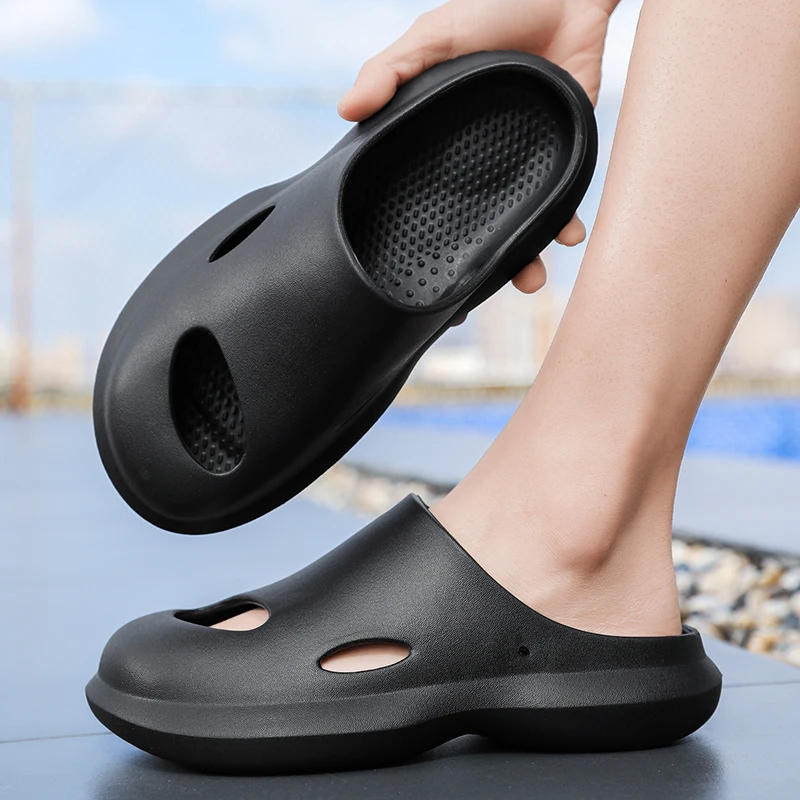 

Fashion Men Slippers Outdoor Sports Shoes Men Beach Sandals Garden Footwear Unisex Comfortable Light Weight EVA Slippers