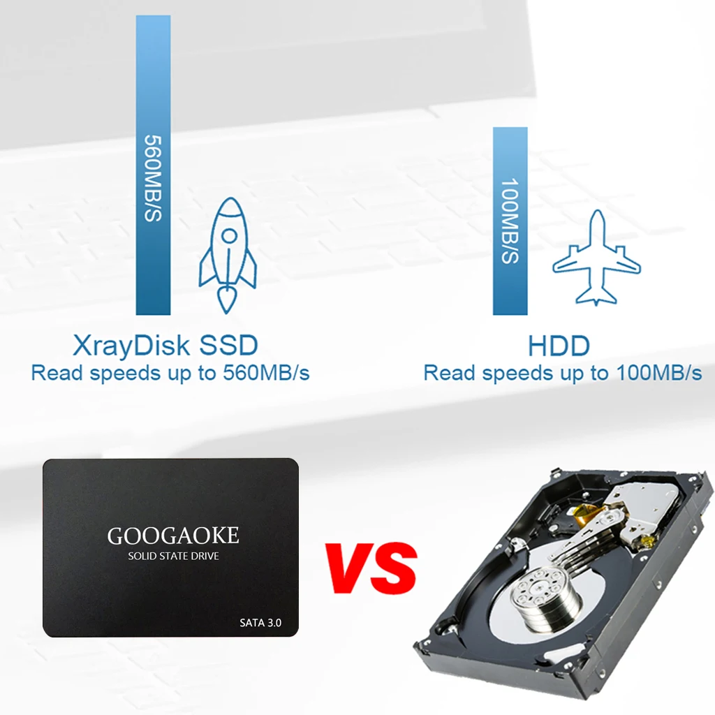 GOOGAOKE SSD Solid State Drive Sata3 Ssd2.5 128gb 256gb 512gb SSD Internal Solid State Drive 2TB/960GB/480GB/240GB/120GB