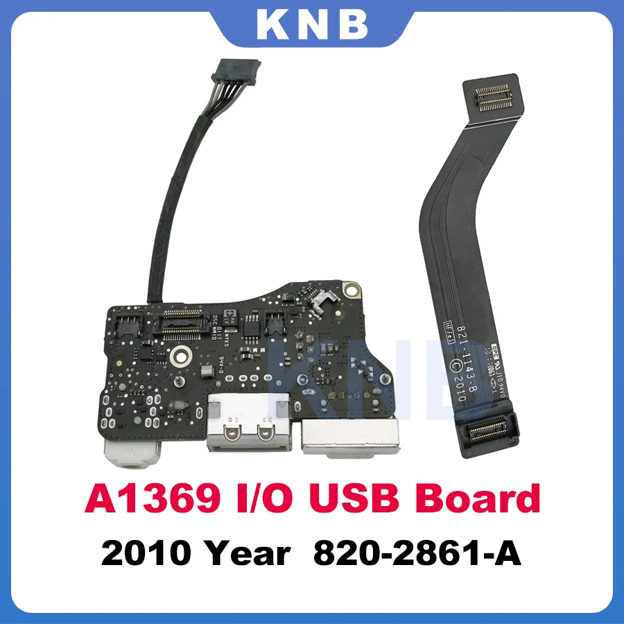 

Original Laptop DC IN USB Jack Power Audio Board 820-2861-A For MacBook Air 13" A1369 Late 2011