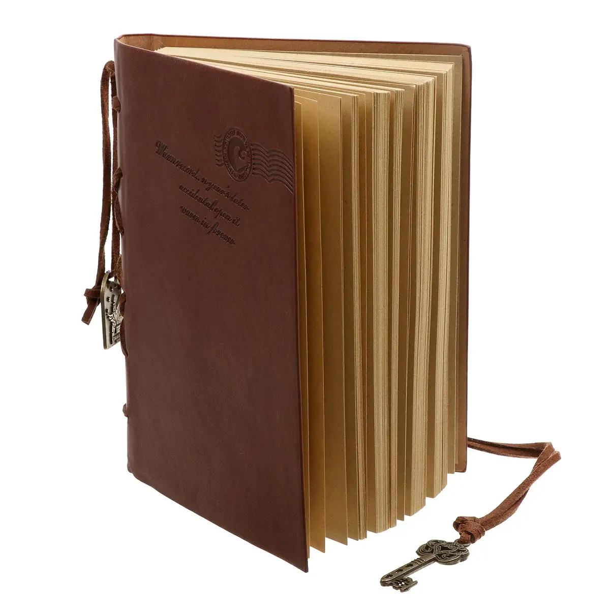 

Leather Writing Journal Notebook Classic Retro Vintage String Key Bound Blank Travel Diary Notepad Writing Jotter with Unlined