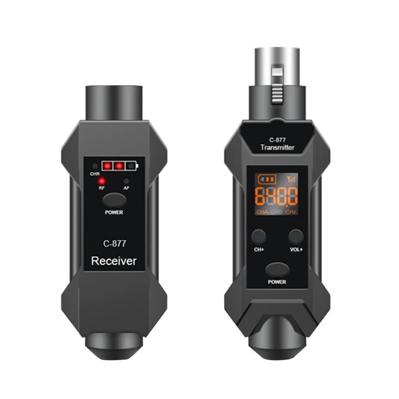 Беспроводная система для микрофона внешний и приемник динамического адаптер с
