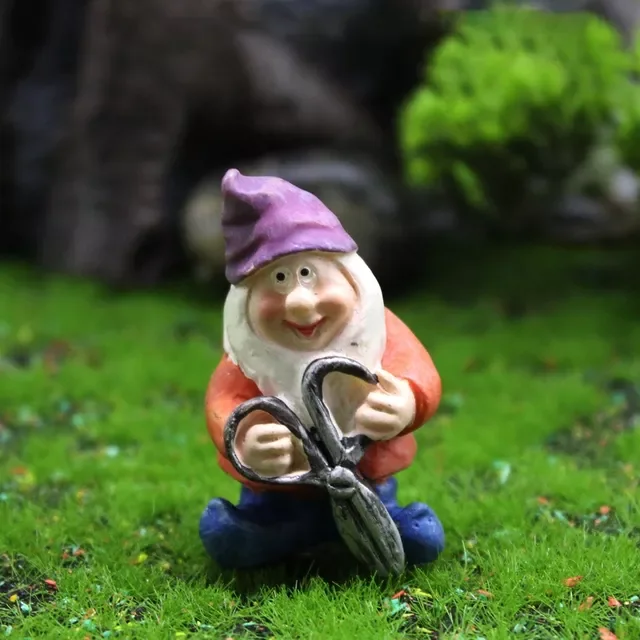 

Miniature Garden Drunk Dwarfs Elves Ornaments Moss Micro Landscape Fairy Decorations Mini Resin Crafts Figure Bonsai Home Decor
