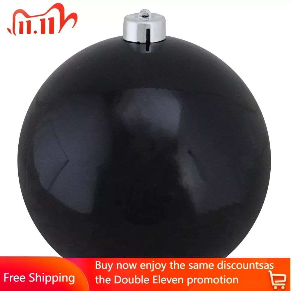 

Christmas Decorations Shiny Jet Black Commercial Shatterproof Christmas Ball Ornament Free Shipping Decoration Ornaments Spheres