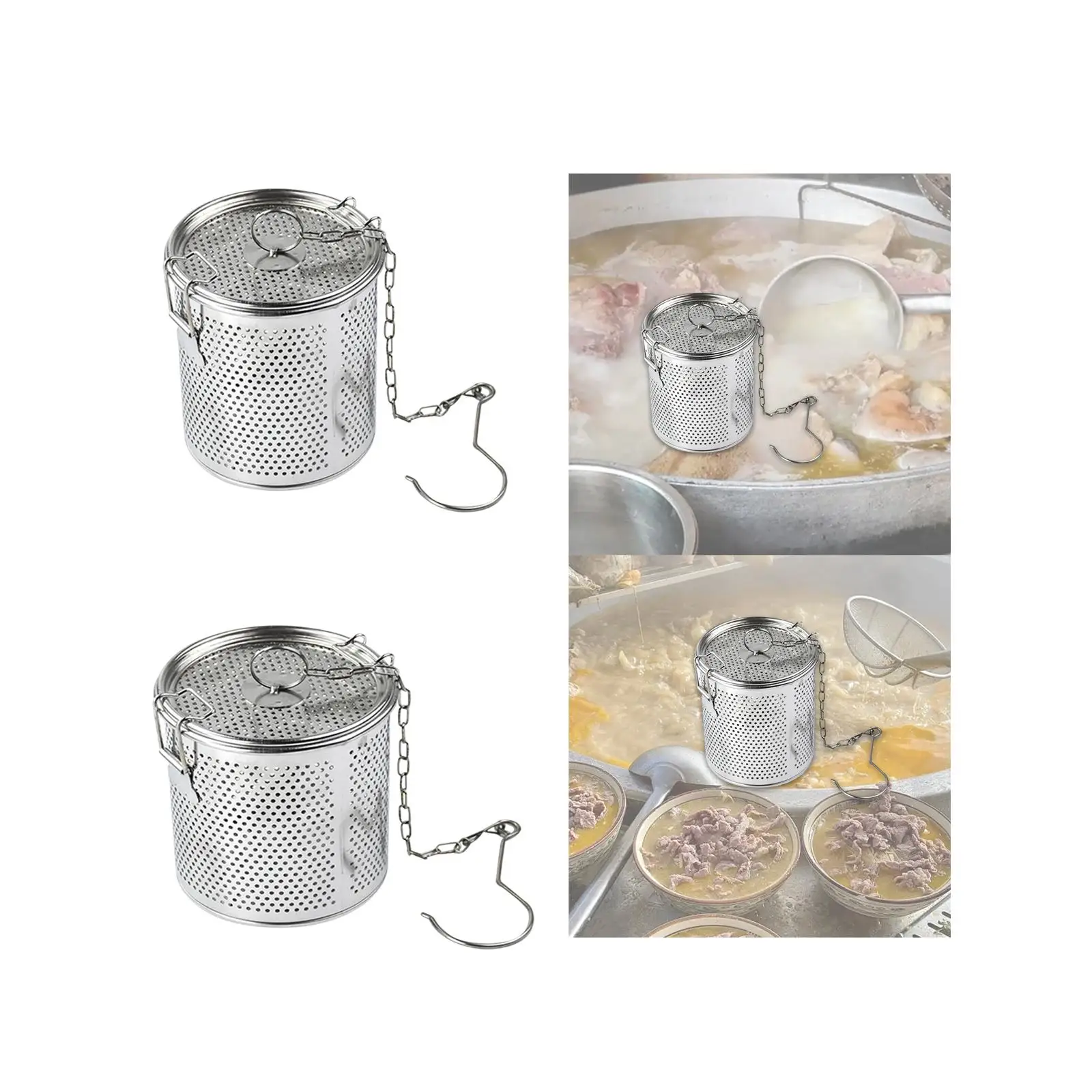 Ситечко для приправ прочная корзина отделения супа домашней кулинарии