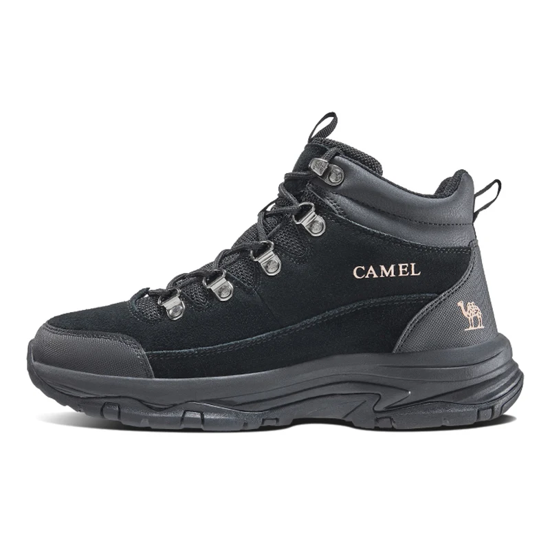 Goldencamel Genuine Leather Mens Womens Hiking Shoes Waterproof Climbing Athletic Shoes Outdoor Trekking Tourism Sneakers