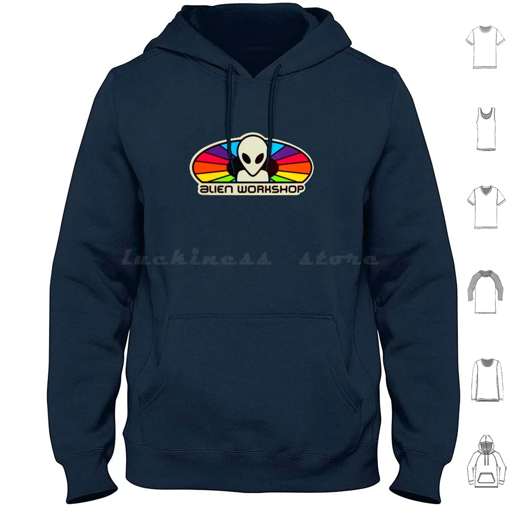 Popular Workshop Colorful Logo Hoodie cotton Long Sleeve Workshop Aws Skateboard Skate Baker Skate Shoes Surf Skateboarding