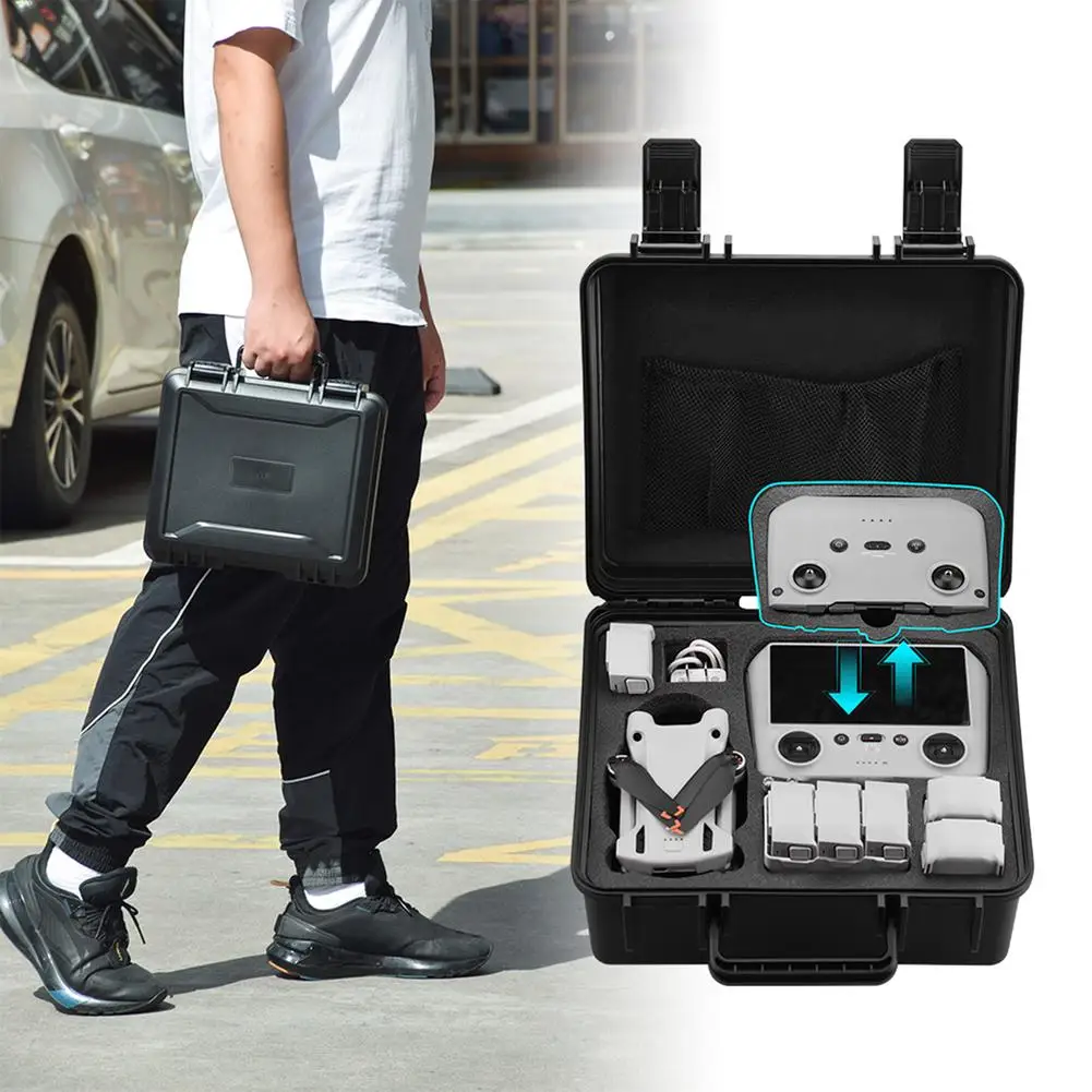 

Storage Box Suitcase Compatible For Dji Mini 3 Pro Drone Waterproof Box Rc With Screen Remote Control Accessories Carrying Case