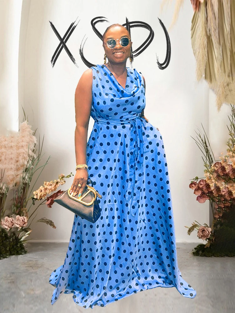 Женское длинное летнее Плиссированное Платье Макси без рукавов с открытой