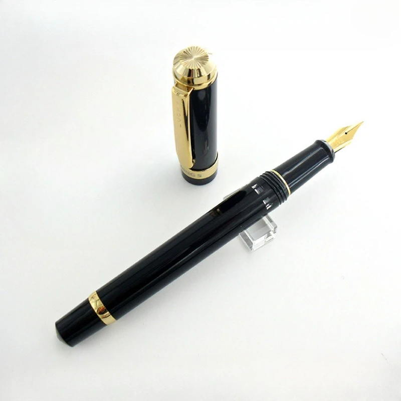 Новая прозрачная перьевая ручка Wingsung 698 вакуумная смола тонкая EF F 0 38 мм 5