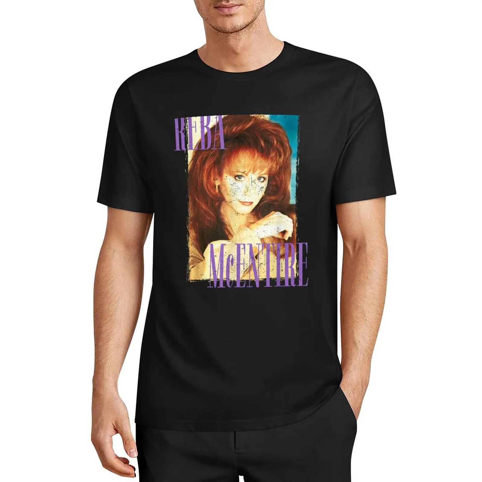 Футболка Reba mcwhole простые винтажные футболки летние топы эстетическая одежда для