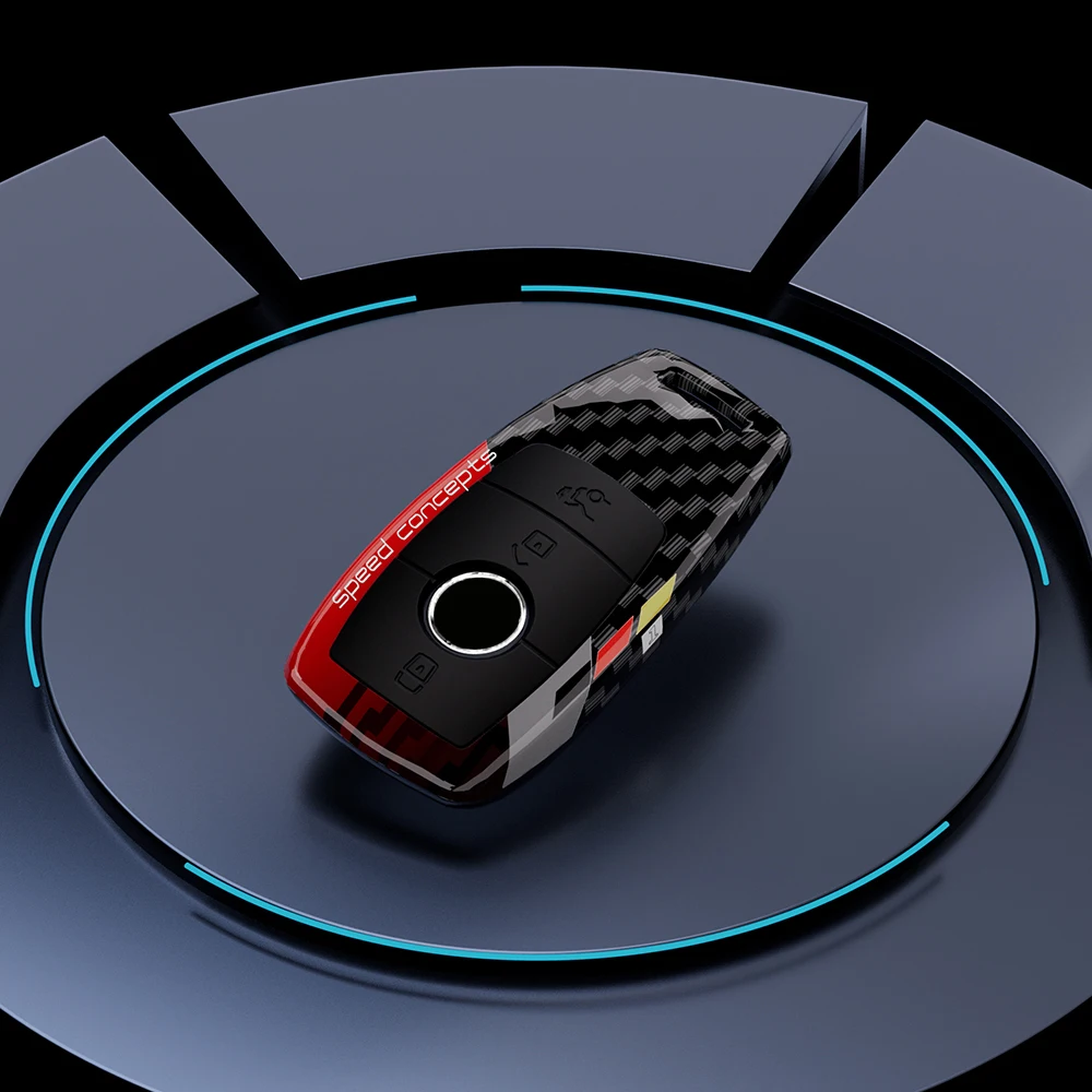 

Модный Чехол Для Автомобильного Ключа Mercedes Benz A C E S G Class GLC CLE CLA GLB GLS W177 W205 W213 W222 X167 AMG - Пластик