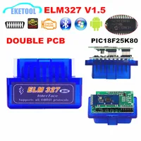 2-слойный чип V1.5 PIC18F25K80 ELM327 Bluetooth V1.5 с автоматическим считывателем кодов Super MINI ELM 327 работает Android Symbian двойная печатная плата