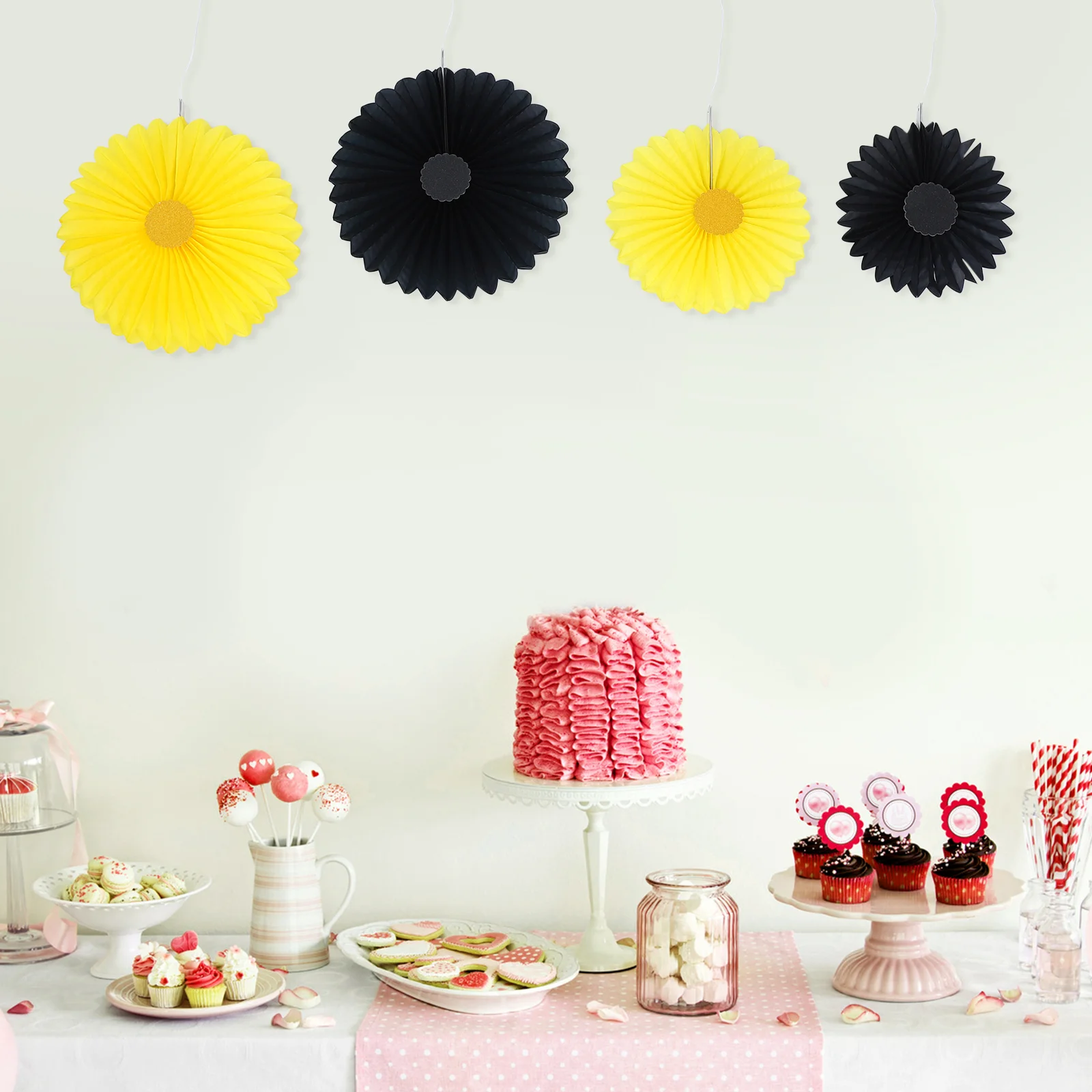 8 шт. бумажный вентилятор цветочные елочные украшения день рождения сотовый шар