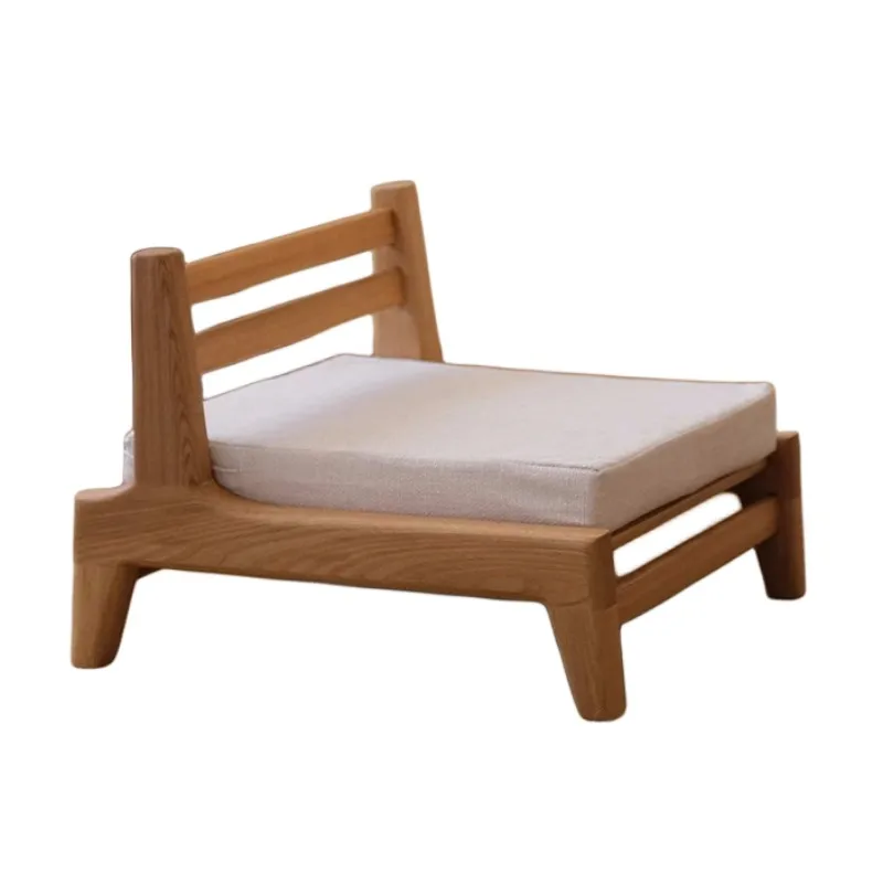 

Wood Japanese Zaisu Floor Tatami Chair with Back Support Great for Reading Games Meditating Balcony Home Living Room Furniture