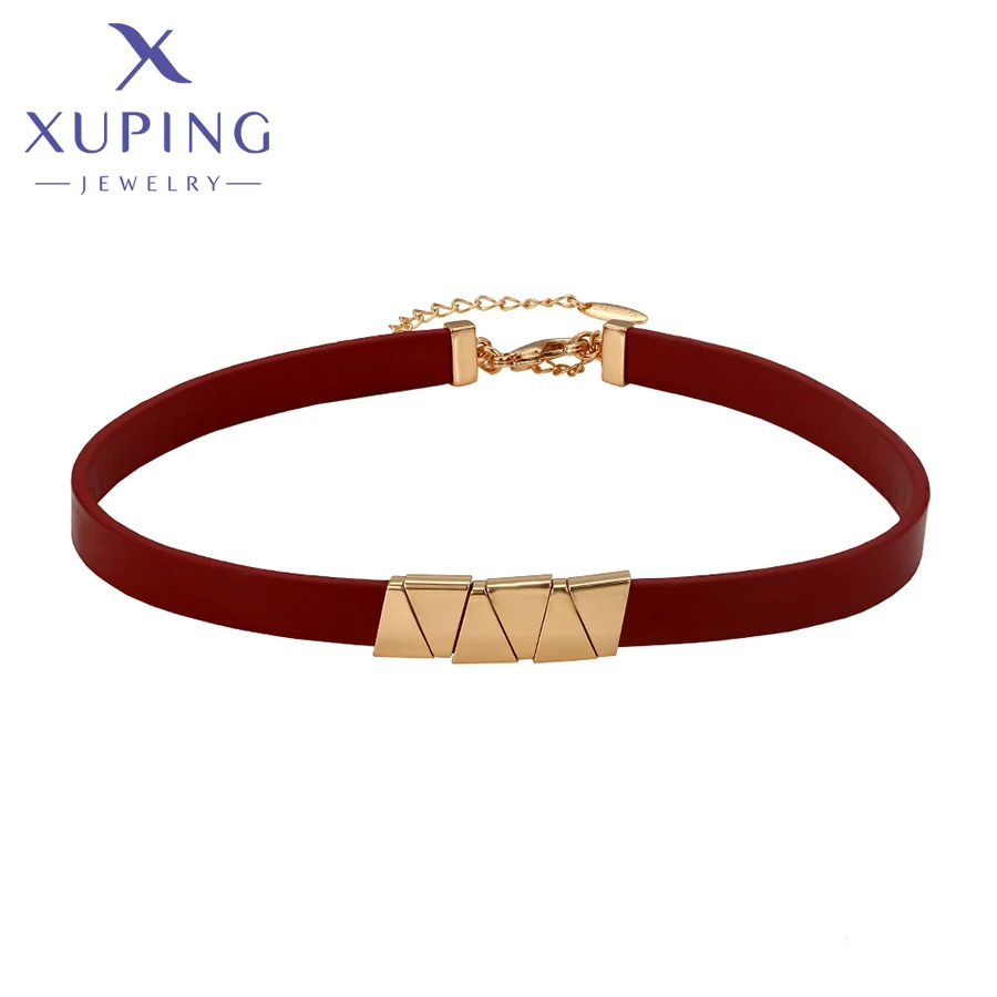 

Xuping ювелирные изделия Новое поступление стильное летнее модное ожерелье-чокер золотого цвета для женщин подарок C000004577