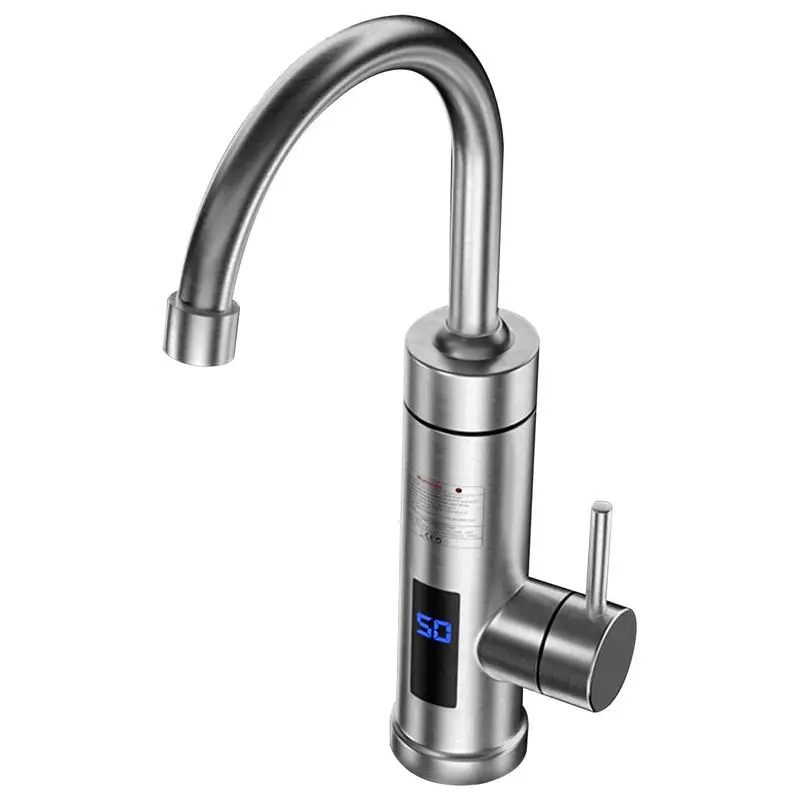 

Tankless Heating Faucet 360 Swivel Electric Tap With Digital Display Kitchen Faucets For Public Washbasins Kitchen Sink Bathroom