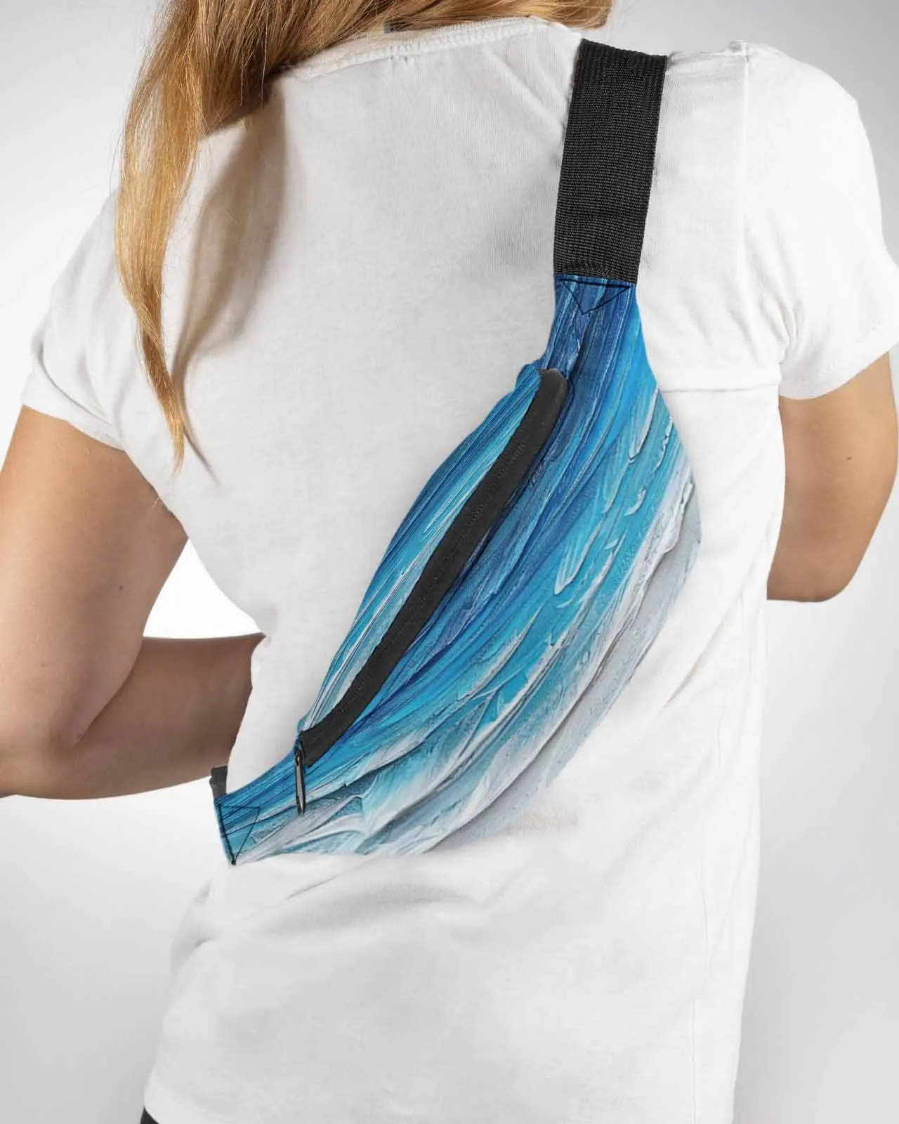 Поясная сумка для мужчин и женщин забавная пляжная сумочка с градиентом морских