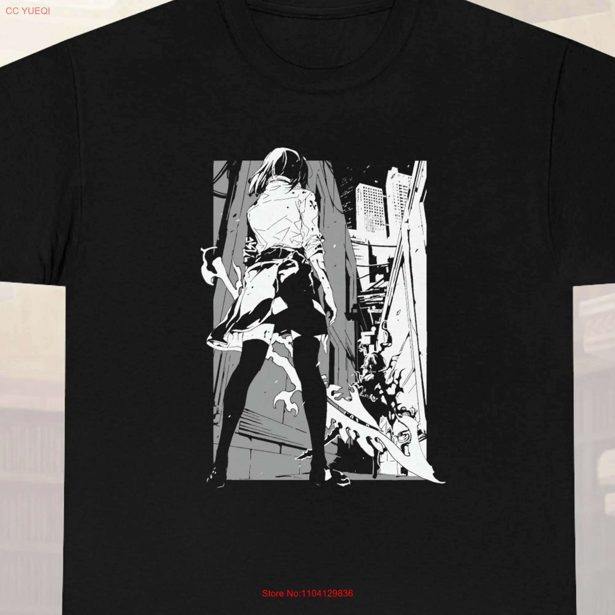 Футболка с длинным или коротким рукавом для мобильных игр Алиса библиотека