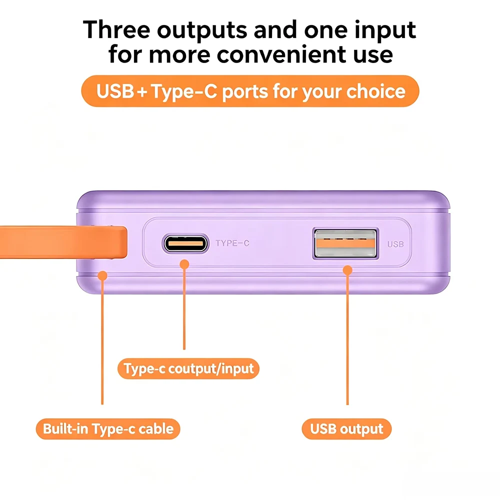Фото KEBIDUMEI 22.5W Быстрозарядный Power Bank Case (корпус) для 2x21700 аккумуляторов, без пайки, DIY, с USB Type-C и QC3.0, кабель для зарядки №4