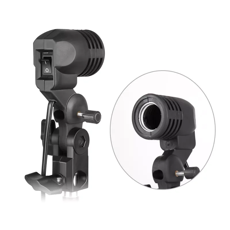 

Держатель для лампы с кабельным шнуром 1,8 м, цоколь E26 / E27 переменного тока, держатель для лампы с держателем зонта, крепление для лампы для фо...