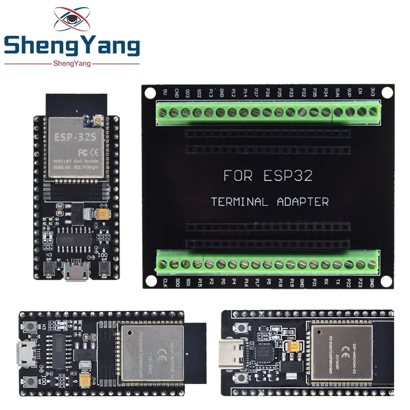 Плата расширения ESP32, ESP-32S NodeMCU-32S, MICRO/usb-c, беспроводной, wi-fi, Bluetooth, ESP-WROOM-32, IOT
