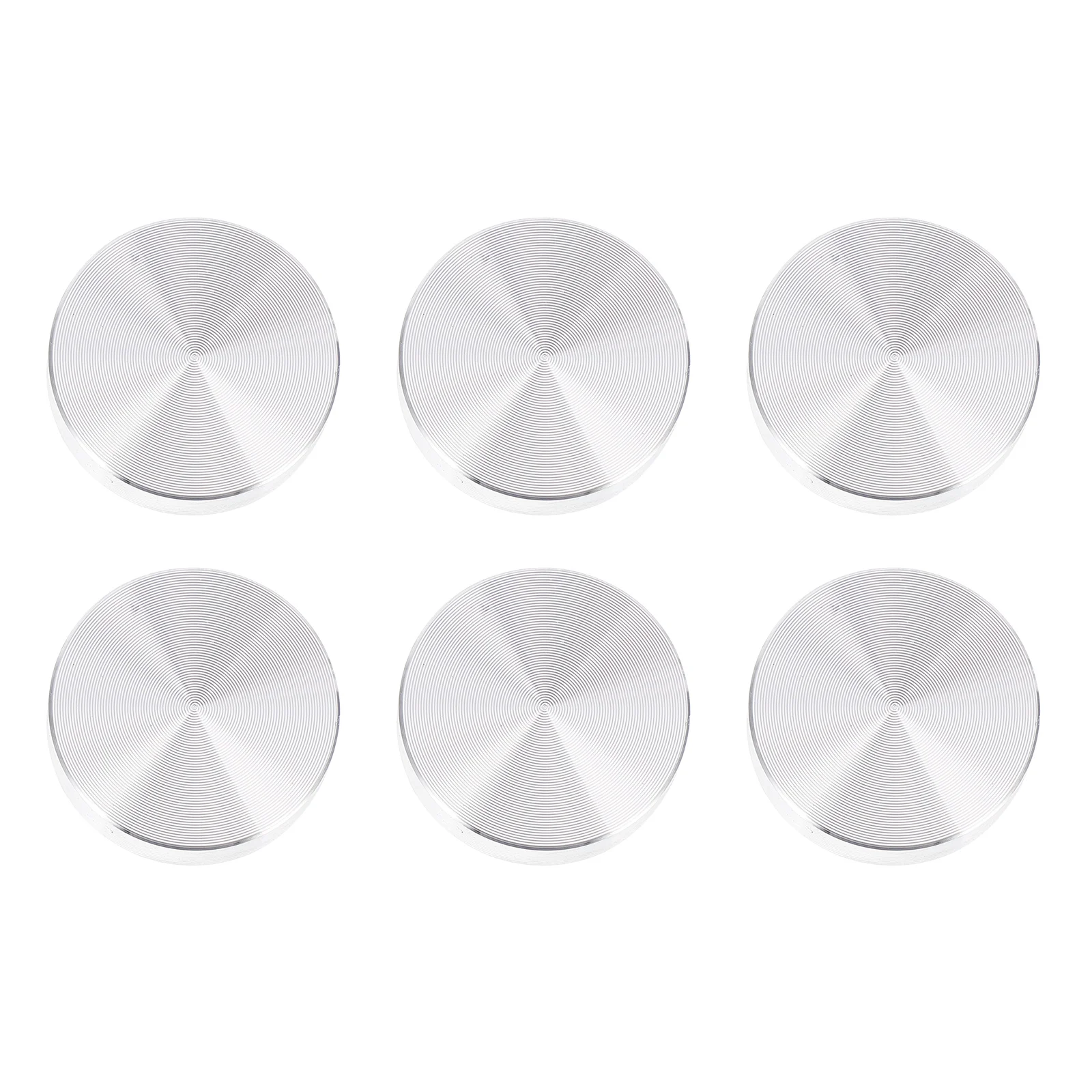 

6pcs 30mm Diameter Aluminum Discs Thick Aluminum Circle Disc Glass Tops Adapter