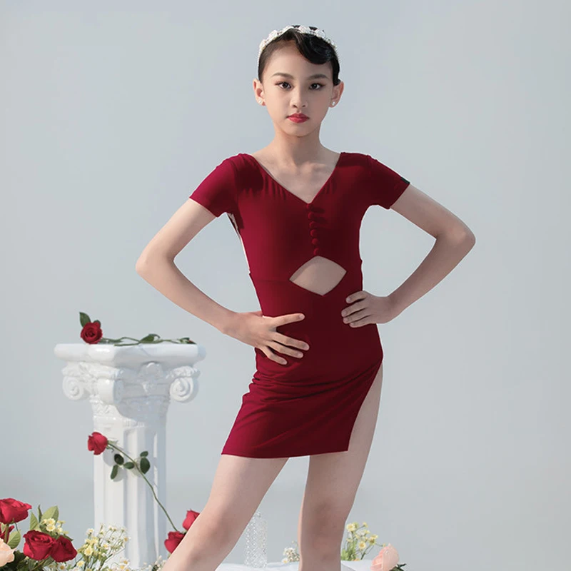 Детское платье для латиноамериканских танцев профессиональная одежда