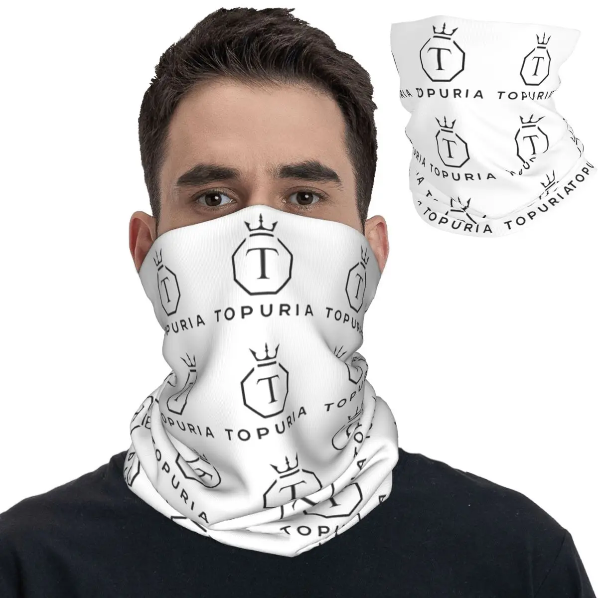 Винтажная бандана Ilia Topuria гетры с принтом шарф многофункциональный головной убор