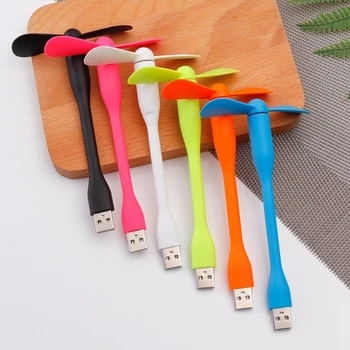 Mini USB Fan Flexible Bendable Cooling Fan For Power Bank Laptop PC AC Charger Portable Hand Fan Computer Summer Gadget 1