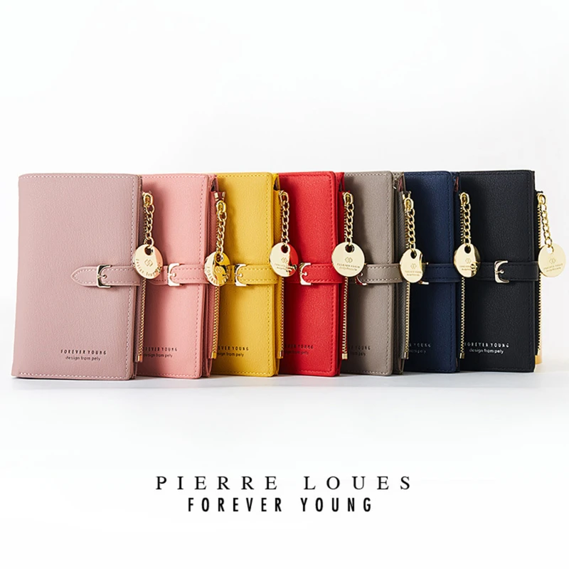 

Short/Long Women Wallet Purse Female Famous Luxury Brand Designer Coin Bag Multi Card Holder Slot Wristband Wallets