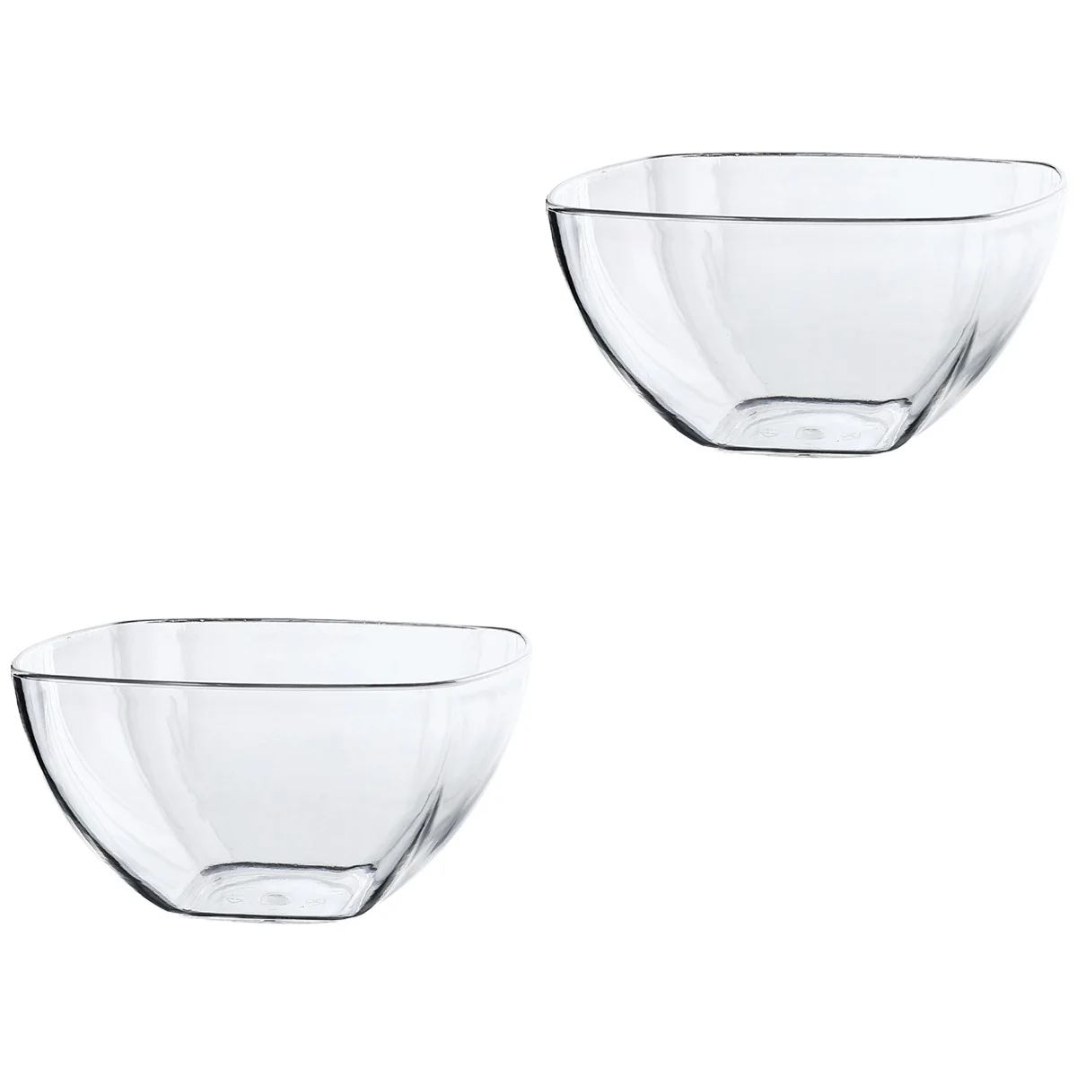 

Bowl Bowls Servingacryliccereal Japanese Vegetablespaghetti Desert Cooking Large Square Transparent Mini Sauce Fruit Cream Ice