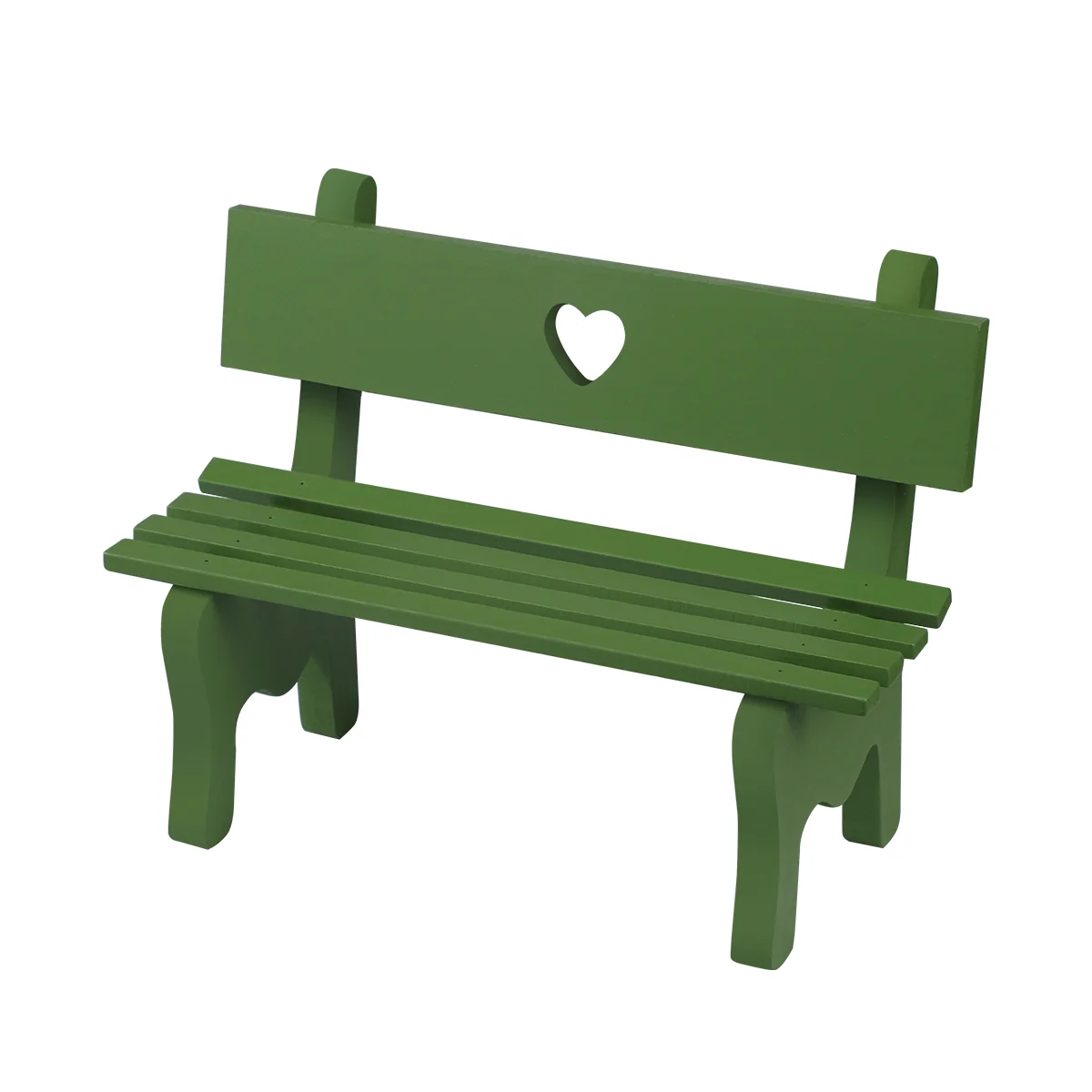 

Porch Chair Figurine Decorative Garden Bench Maniature Miniture Decoration Green Chairs Wooden Miniature