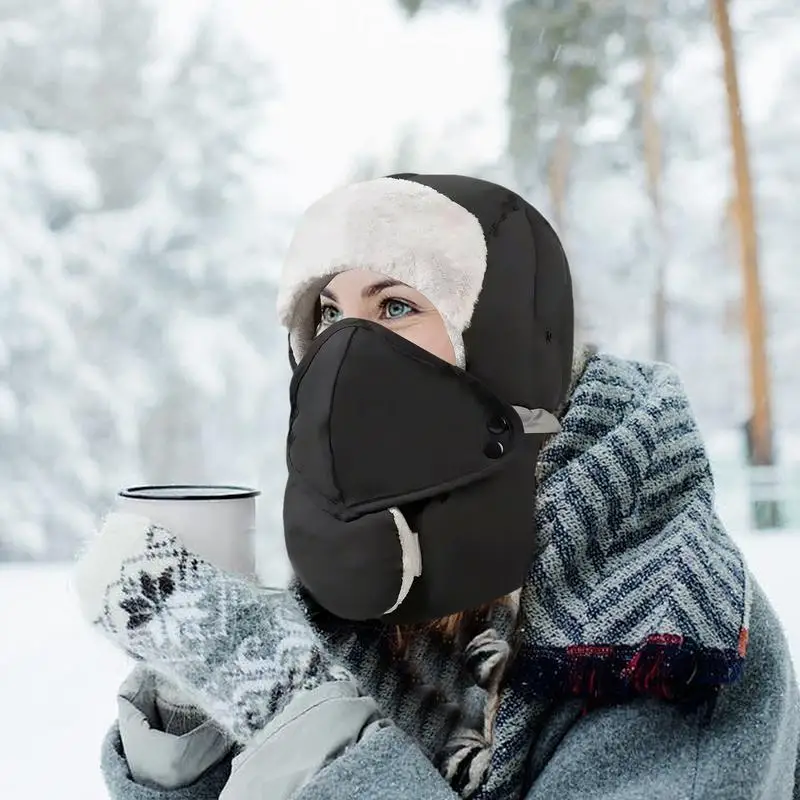 Шляпа от солдата для мужчин зимняя ветрозащитная шапка-ушанка охотничья уличная