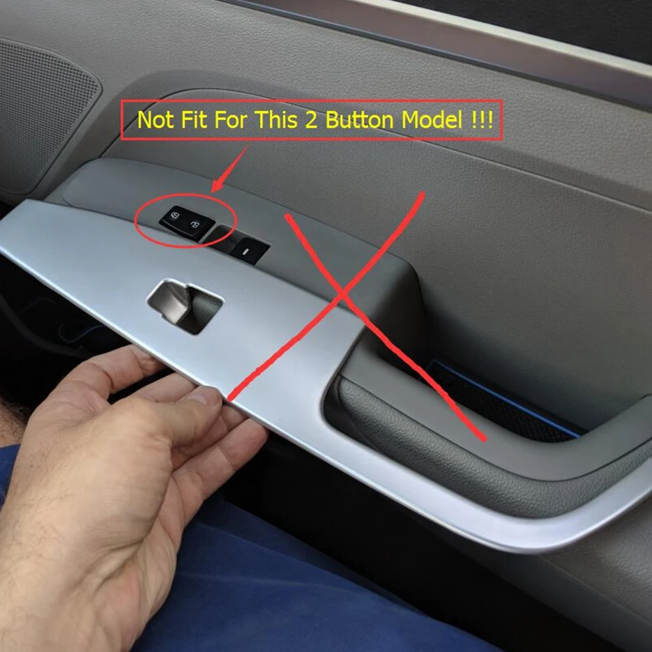 Внутренний дверной подлокотник кнопка переключения подъема окна декоративная