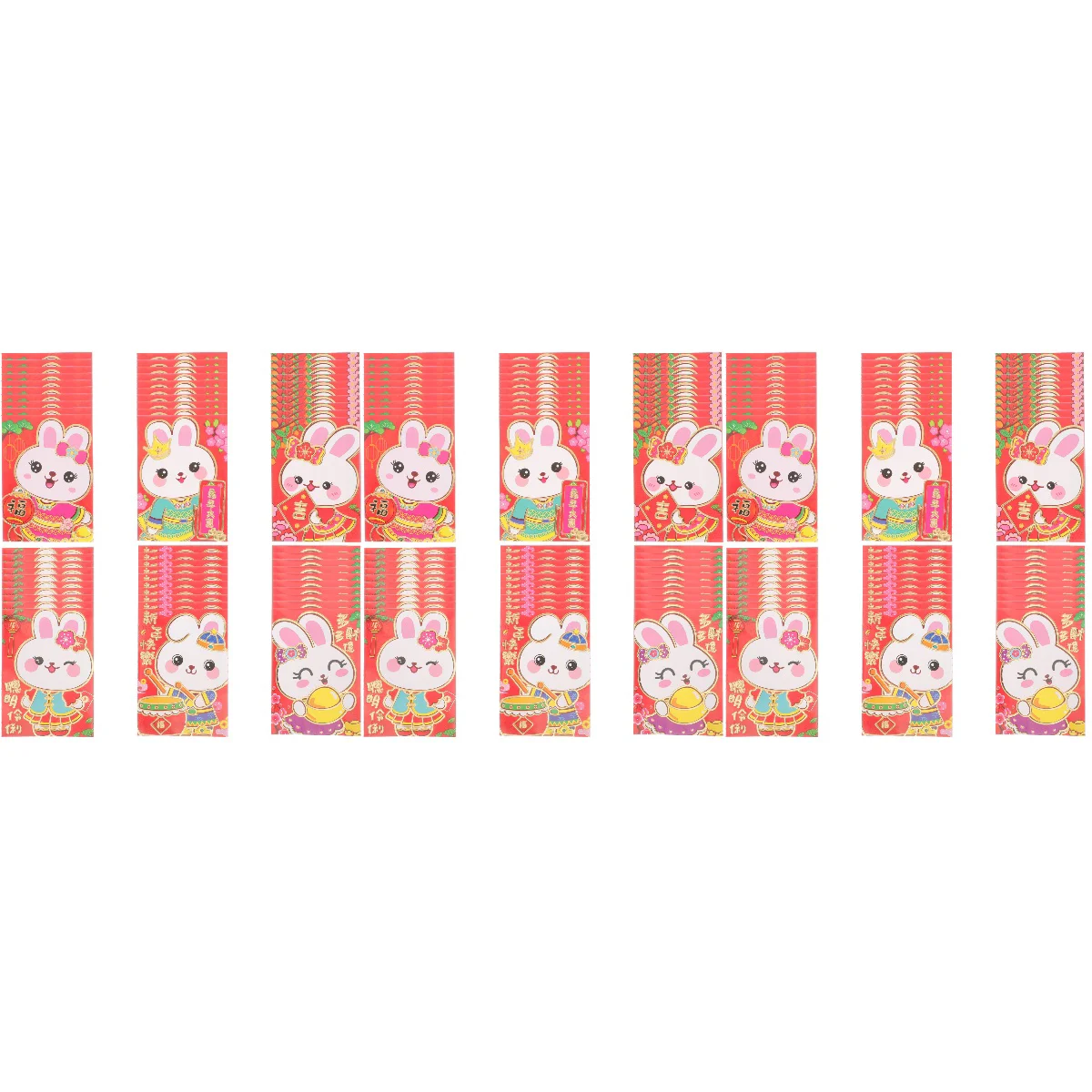 

Красные конверты, китайский новый кролик, карманные фотопакеты, Lunarlucky Bunny Hongbao, свадебная Весенняя фотография