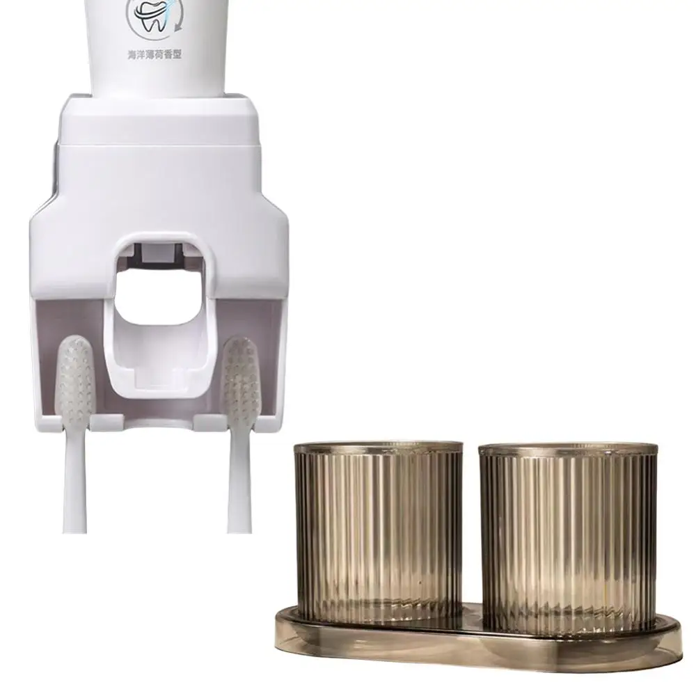 

Mouthwash Cup Rich And Colorful Multi-purpose Punch-free Installation Anti-falling Design Durable Bathroom Cup Smooth Water Cup