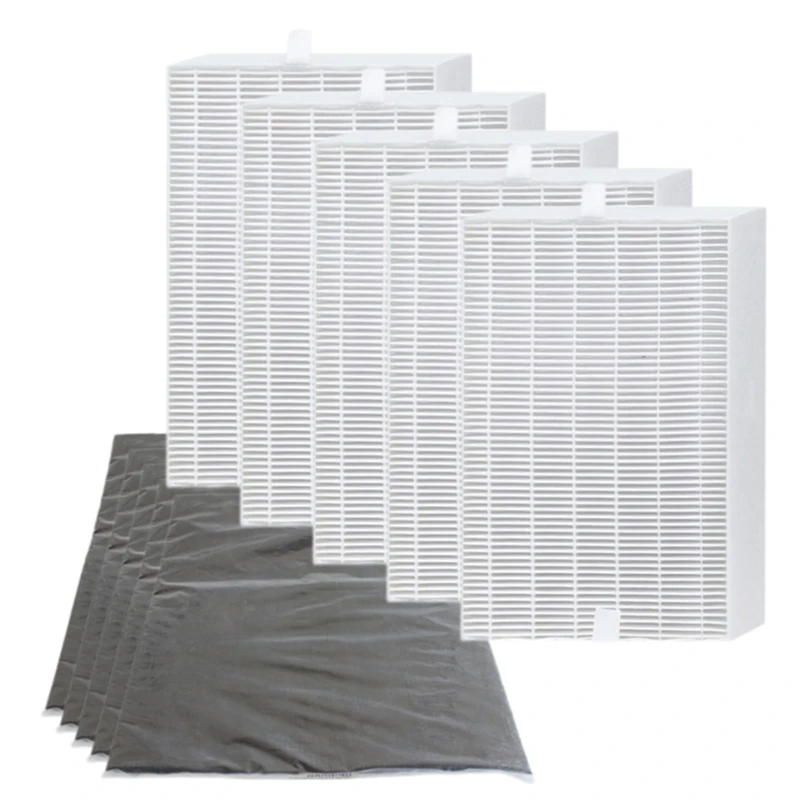 

5 Set Hepa Filter And Carbon Cotton Air Purifier Replacement For Honeywell HPA 200 Air Purifier