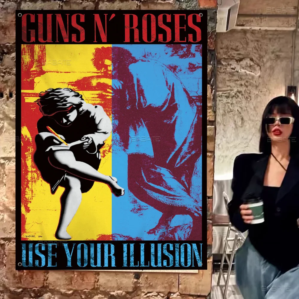 G-Guns N R-Roses Рок-музыка Большой размер Магазин Художественная акция Рекламная стенд