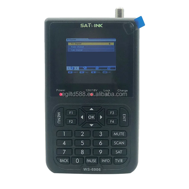 

Original Satlink WS-6906 Satellite Finder 3.5" DVB-S FTA 6906 Digital Satellite Meter WS 6906 Satlink