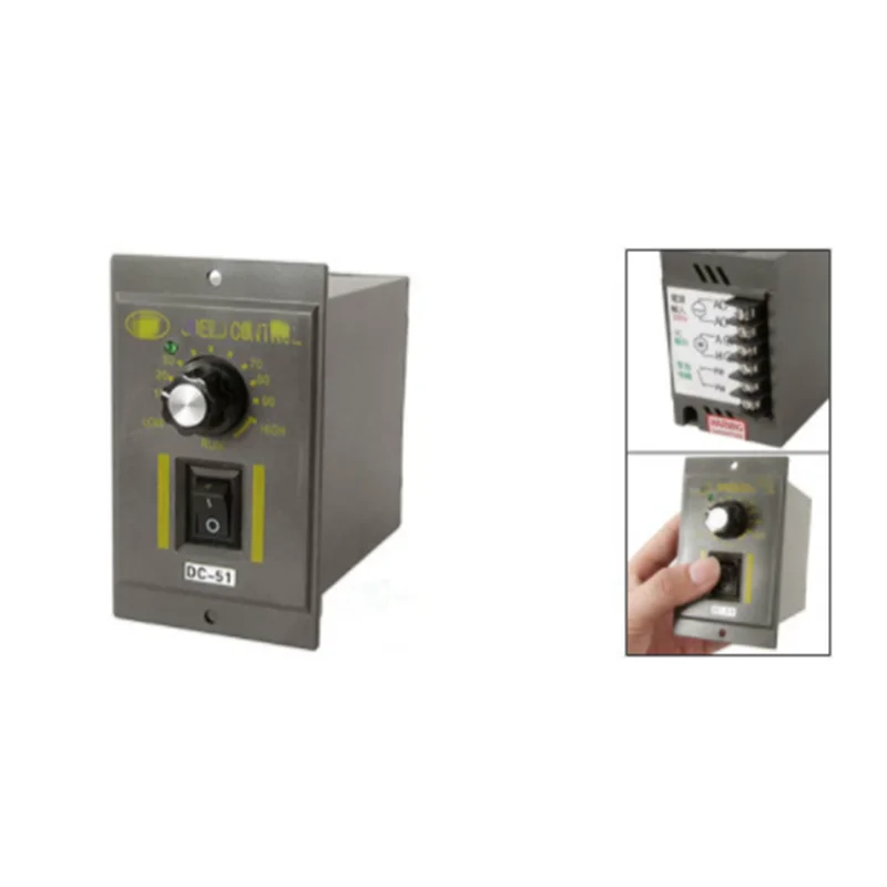 

6 Terminals Motor Speed Controller Switch DC-51 220V DC 24V Output Voltage Regulator Dimmer Forword Controller