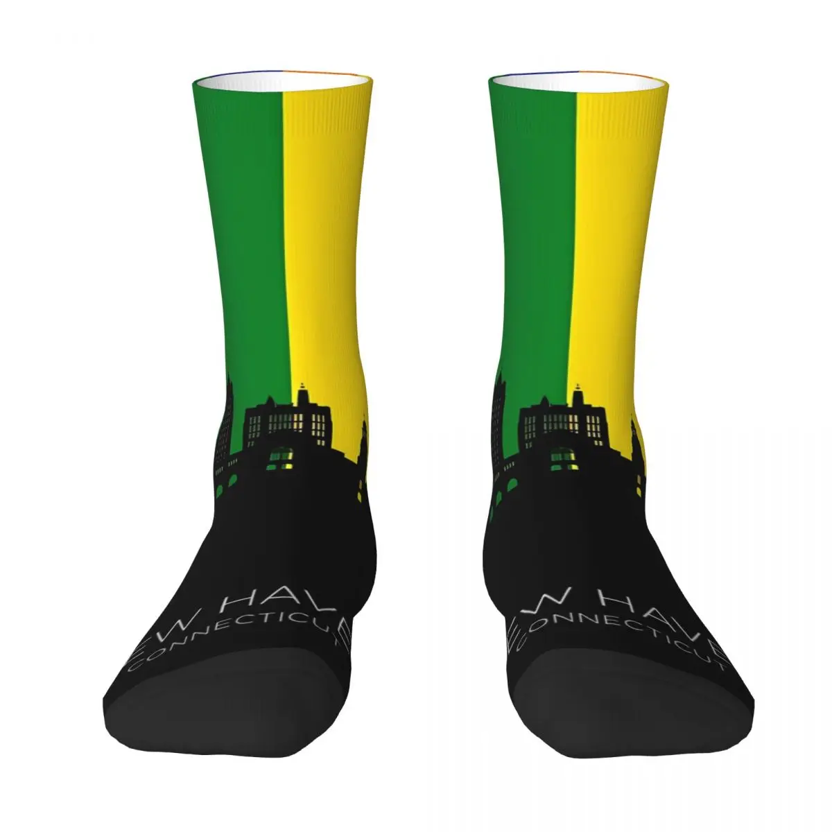

New Haven Connecticut Skyline Sock Socks Men Women Polyester Stockings Customizable Sweetshirt