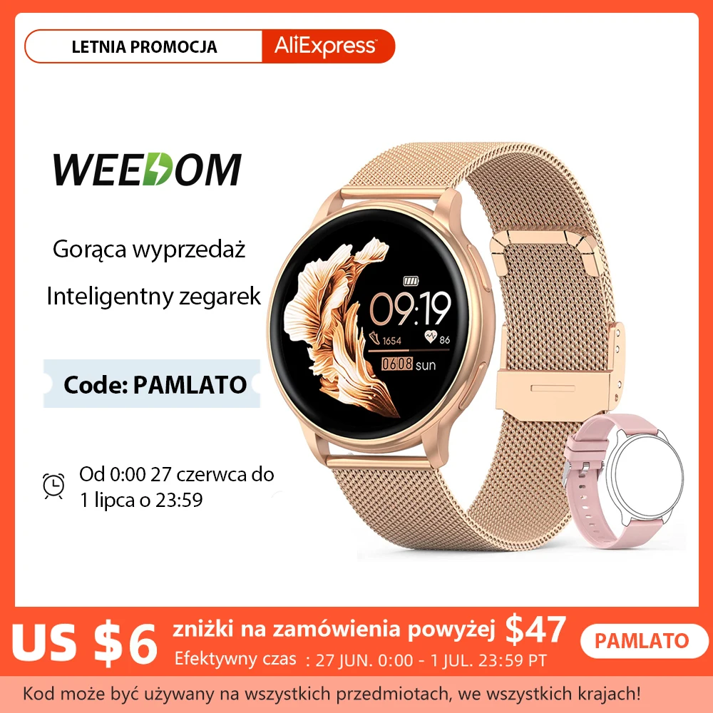 

WEEDOM 2022 Bluetooth Call Smart Watch Women Custom Dial Watches Men Sport Fitness Tracker Heart Rate Smartwatch For Android IOS