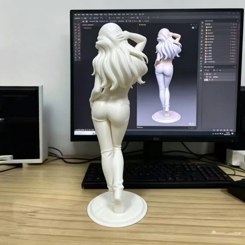 Фото Новая 3D-печатная фигурка богини Pure Desire: Изысканное украшение для рабочего стола и спальни, идеальный подарок для коллекционеров фигурок и любителей хобби №4