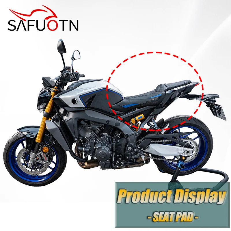 Фото Подушка-накладка на заднее пассажирское сиденье для YAMAHA MT-09 2024-2026 – Аксессуар для повышения комфорта и улучшения качества поездки №3