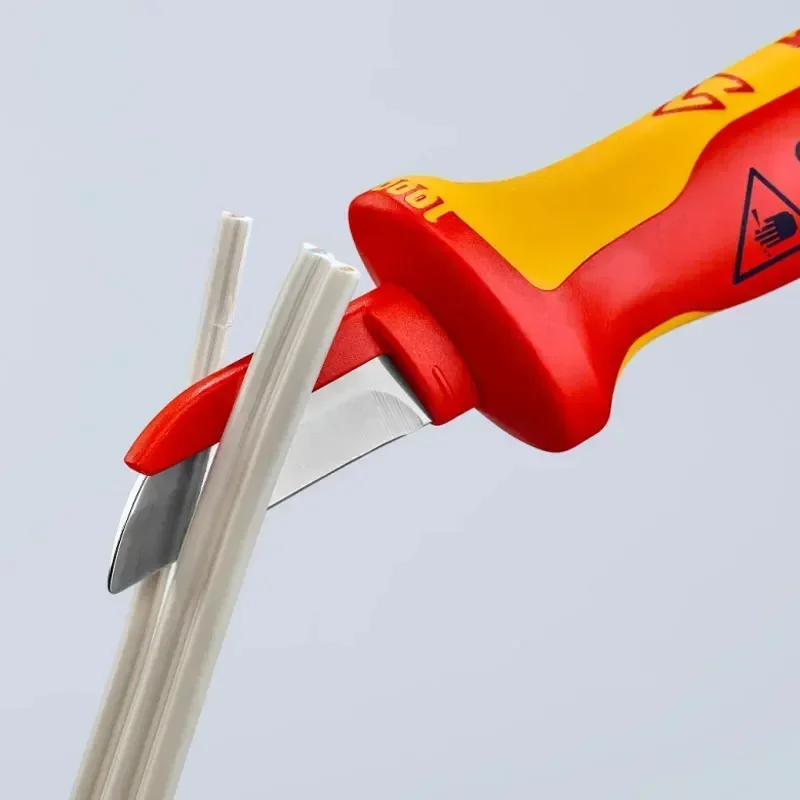 Оригинальный кабельный нож KNIPEX 9854 протестированный VDE изолированная