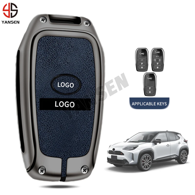 

Для Toyota Hilux Fortuner Land Cruiser Camry Crown RAV4 Highlander из цинкового сплава с кожаным логотипом