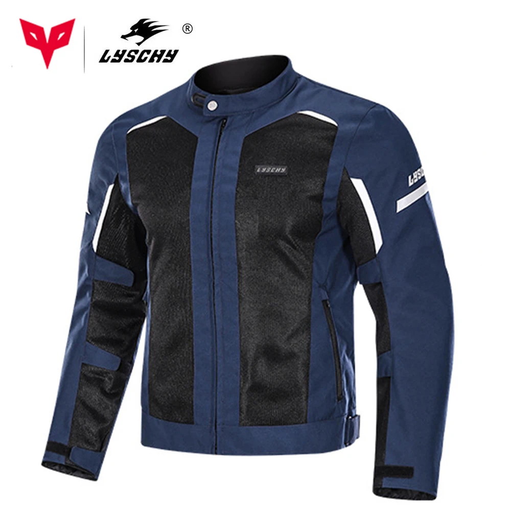 

LYSCHY Anti-drop Wear-resistant Men Women Motorcycle Jacket Couple Design Breathable Riding Jacket CE Protectors Size S-5XL