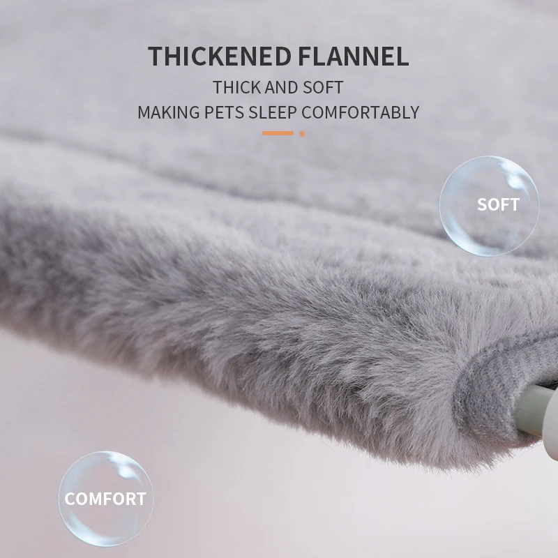 Подвесная кошачья кровать-гамак удобный плюшевый коврик для домашних животных