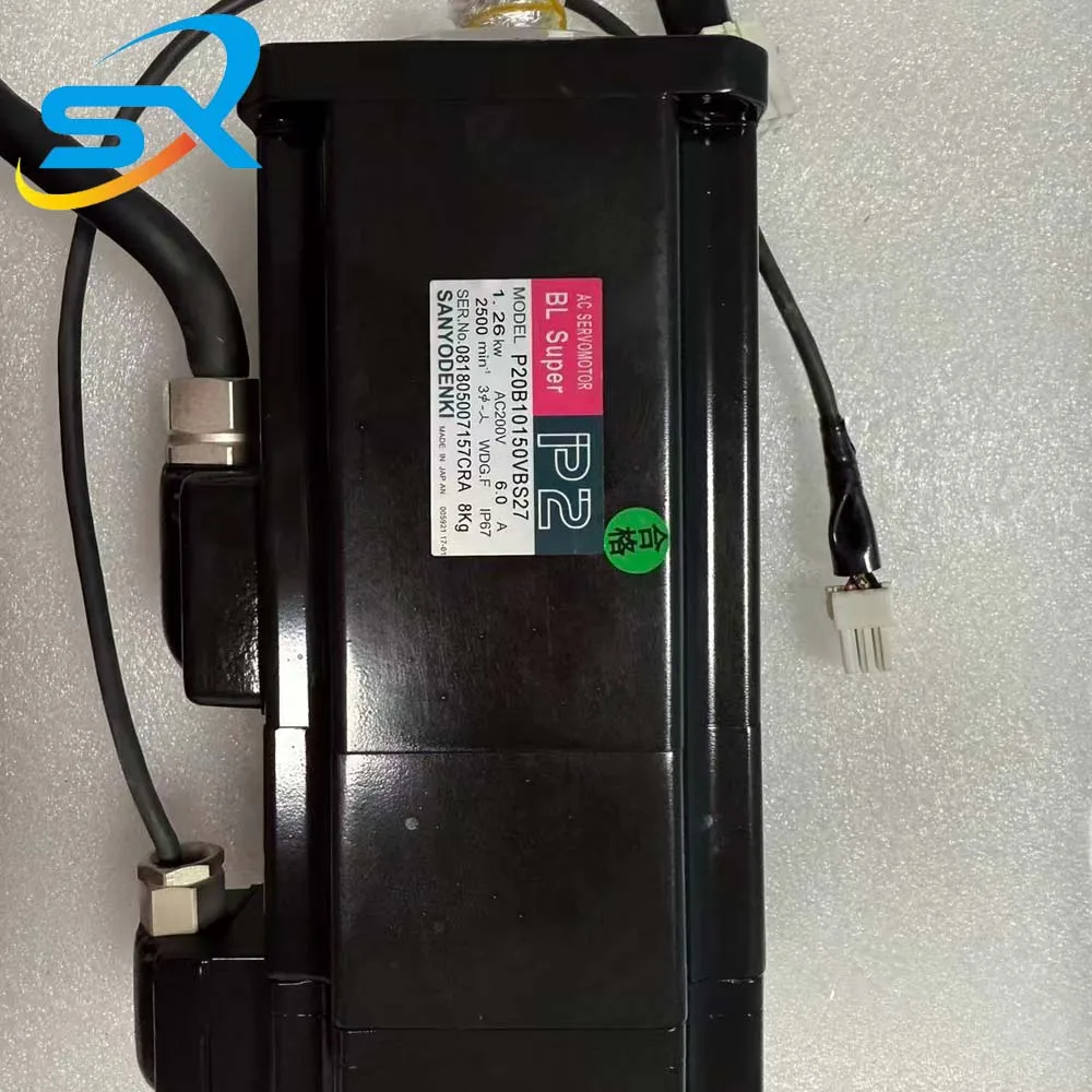 Фото 100% Проверенный серводвигатель переменного тока SANYO DENKI P20B10150VBS27 1.26 кВт №2