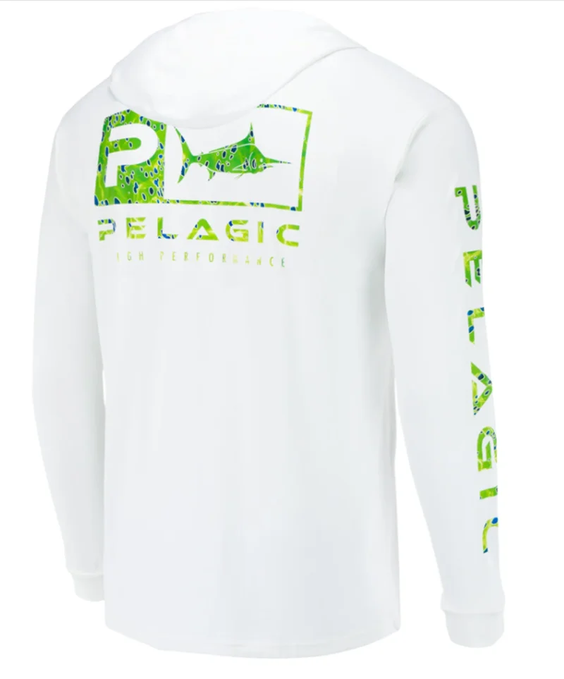 

Рубашка Pelagic для рыбалки, мужская рубашка с капюшоном, летняя рубашка для рыбалки с УФ-защитой и длинным рукавом, для выступлений, Джерси